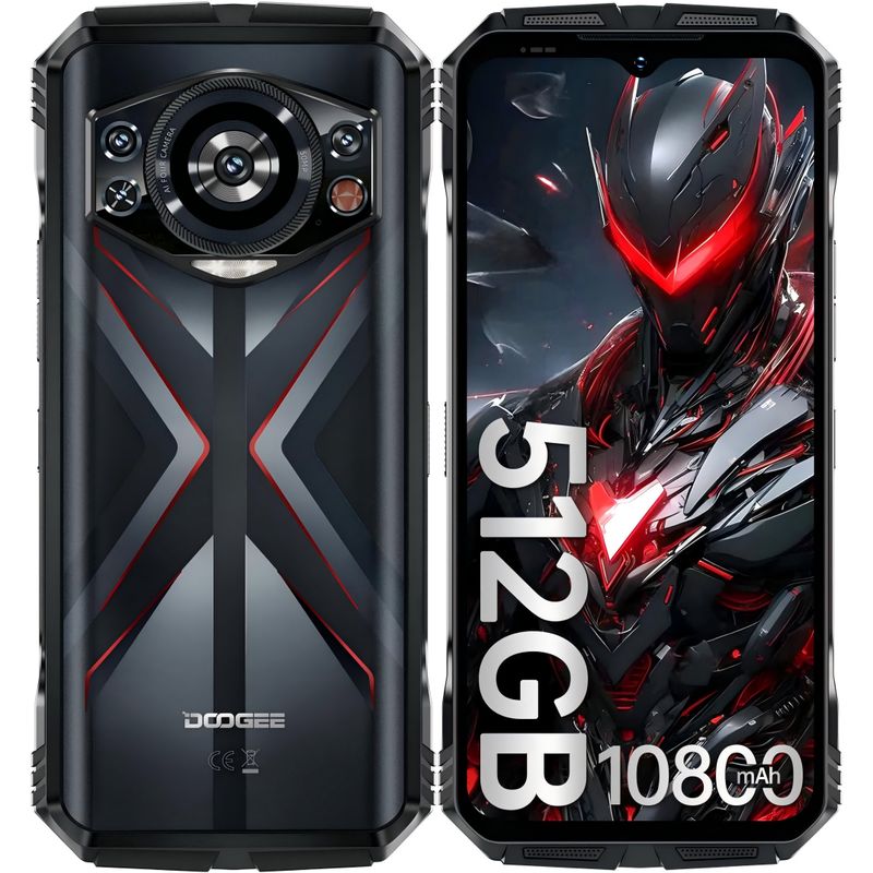 DOOGEE - DOOGEE S118 Celular 32GB+512GB pantalla658 10800mAh Doble SIM