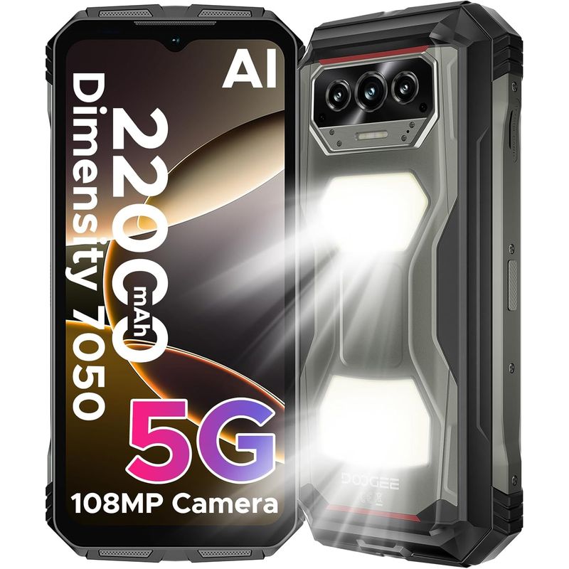 DOOGEE - DOOGEE VMAX S 5G Celular 24GB+256GB 22000mAh 108MP NFC