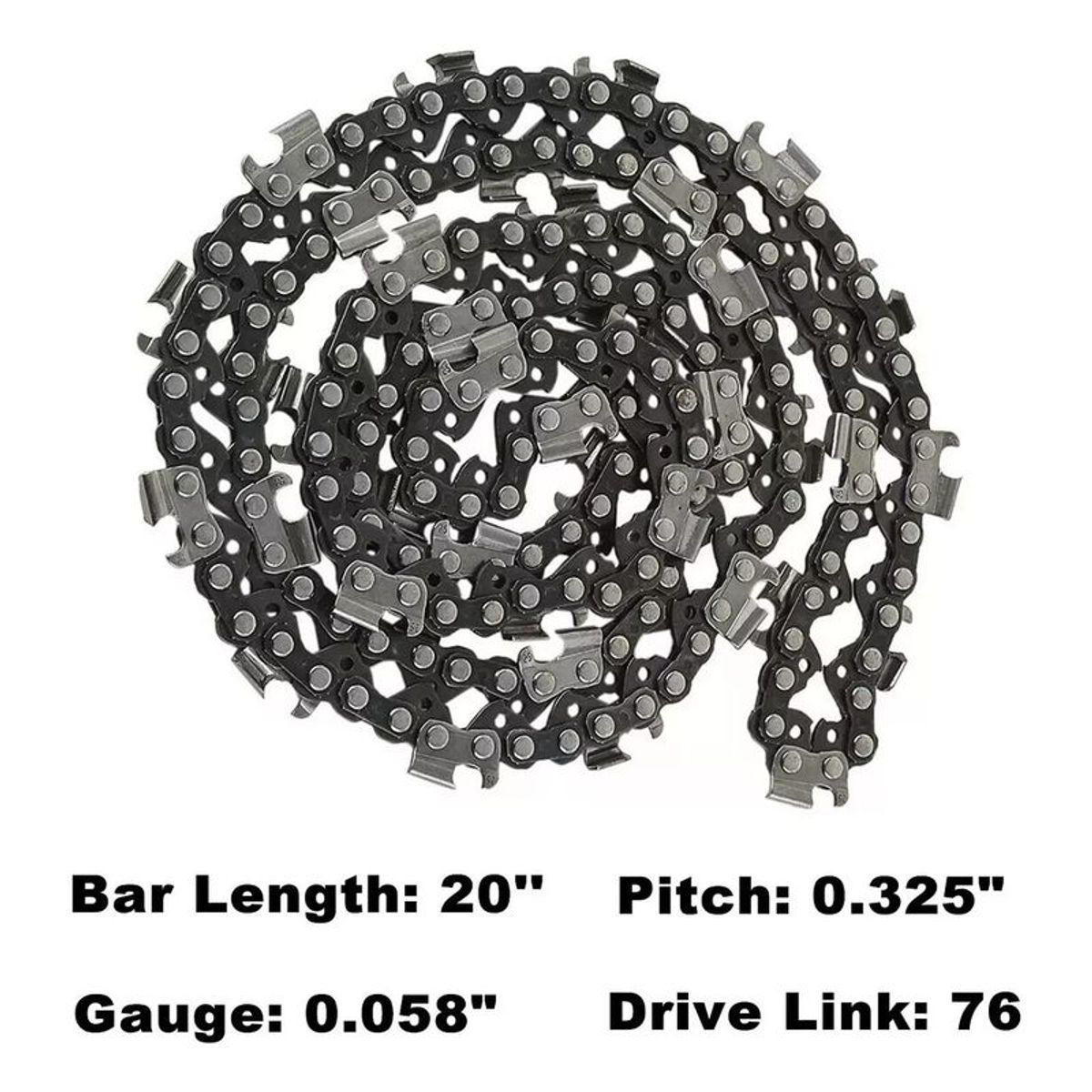 GENERICO - Cadena Para Motosierra 20 PuLG 0.325/0.05 76 Eslabones