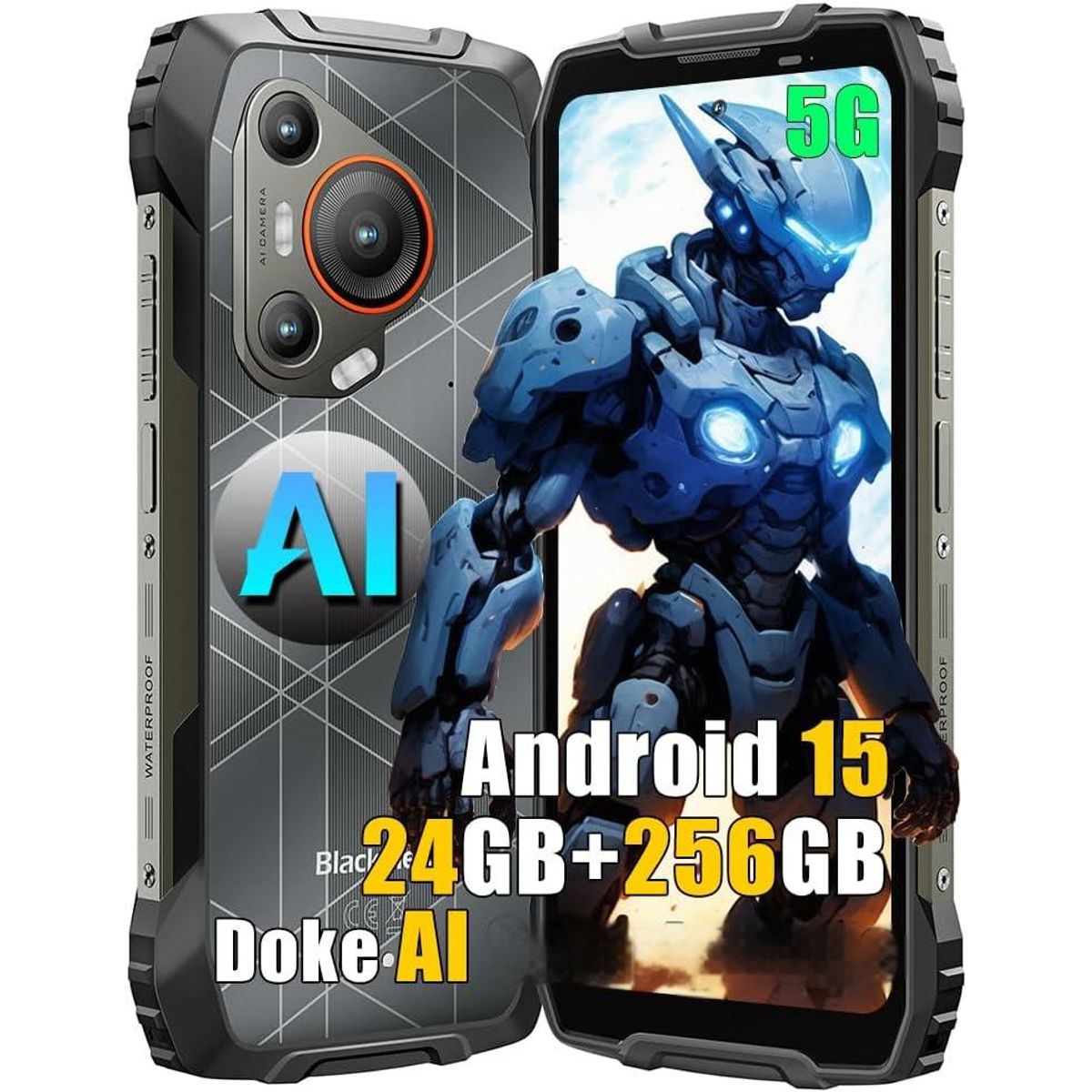 BLACKVIEW - Blackview BL7000 5G Celular 24GB+256GB pantalla 6.78 Android15