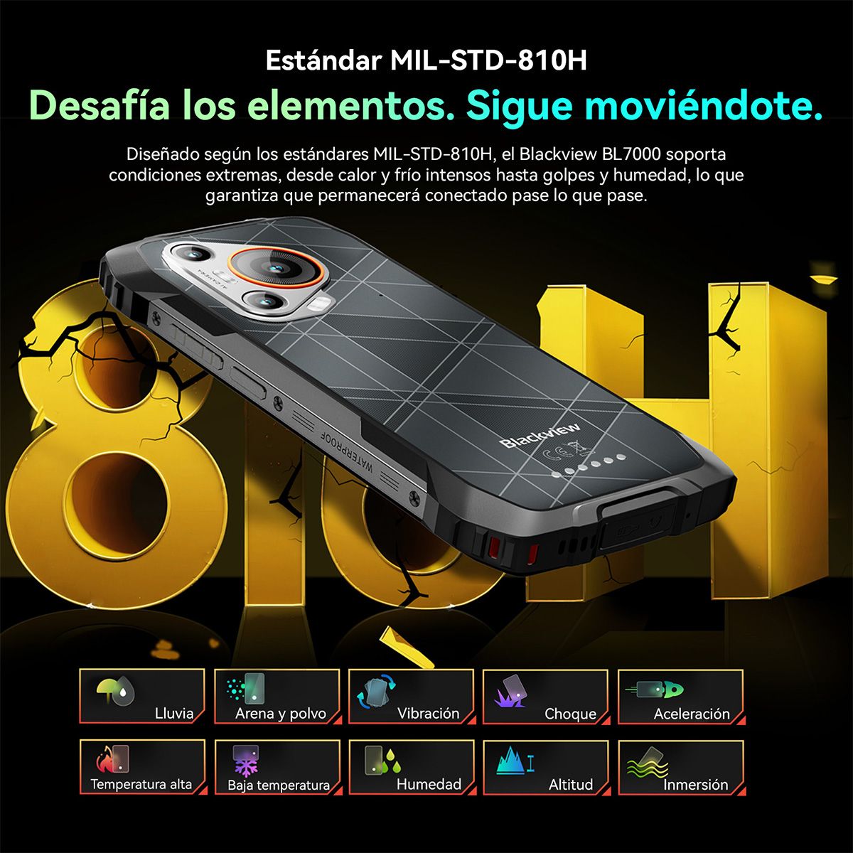 BLACKVIEW - Blackview BL7000 5G Celular 24GB+256GB pantalla 6.78 Android15