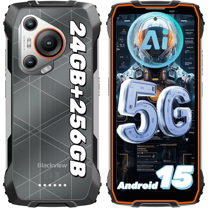 BLACKVIEW - Blackview BL7000 5G Celular 24GB+256GB pantalla 6.78 Android15