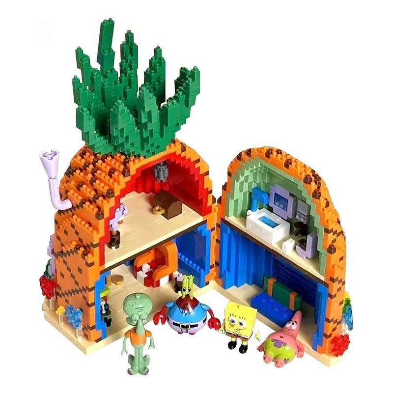 TIOZONEY - El Nuevo Spongebob Bloques De Construcción Juguetes Regalos