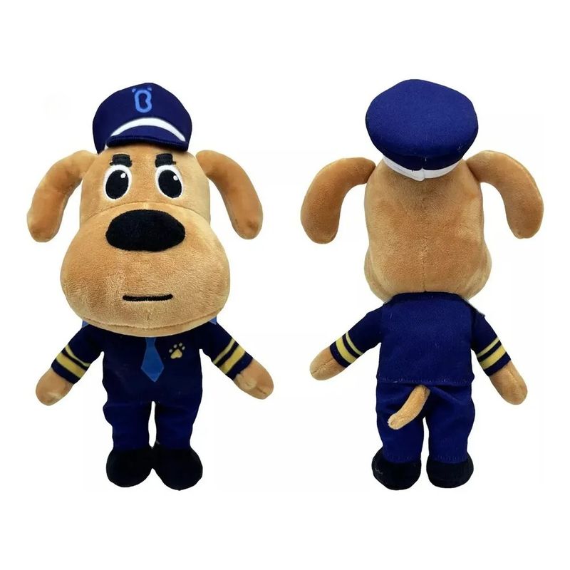 TIOZONEY - Bbb Perro De Peluche Sheriff Labrador Con Dibujos Animados