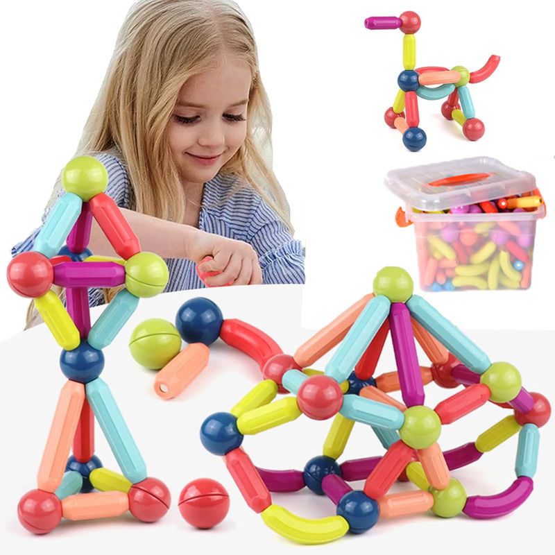 GENERICO - Magnetic Sticks Bloques Para Armar Magnéticos 36 Piezas