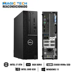 DELL - PC Desktop 3430 i7 8th 8GB 256GB NVMe SSD Reacondicionado