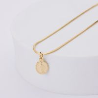 Collar con medalla Virgen de los Rayos bañados en Oro 18k