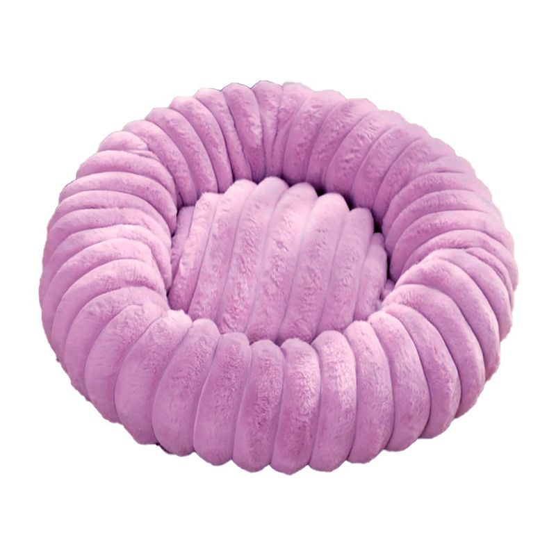 GENERICO - Cama Suave Redonda Antideslizante Para Mascotas 60 Cm Morado