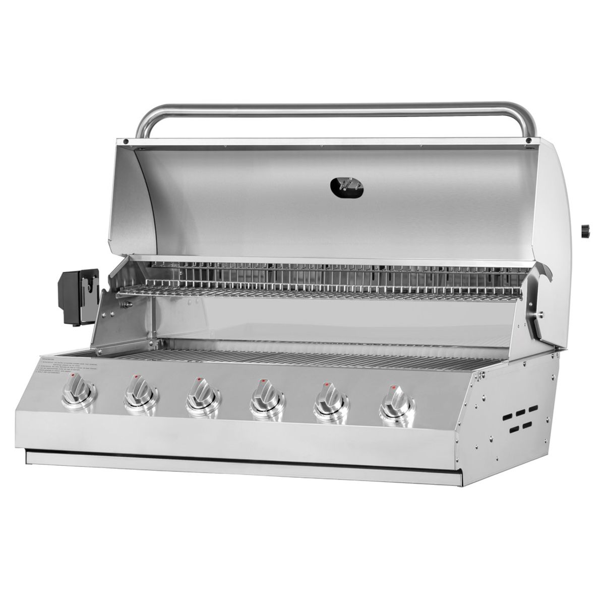 KING GRILL - Parrilla A gas Empotrada 6 Quemadores + Spiedo con Motor ®