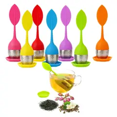 GENERICO - 20 Infusores De Silicona Y Cero Inoxidable Para Té O Hierbas