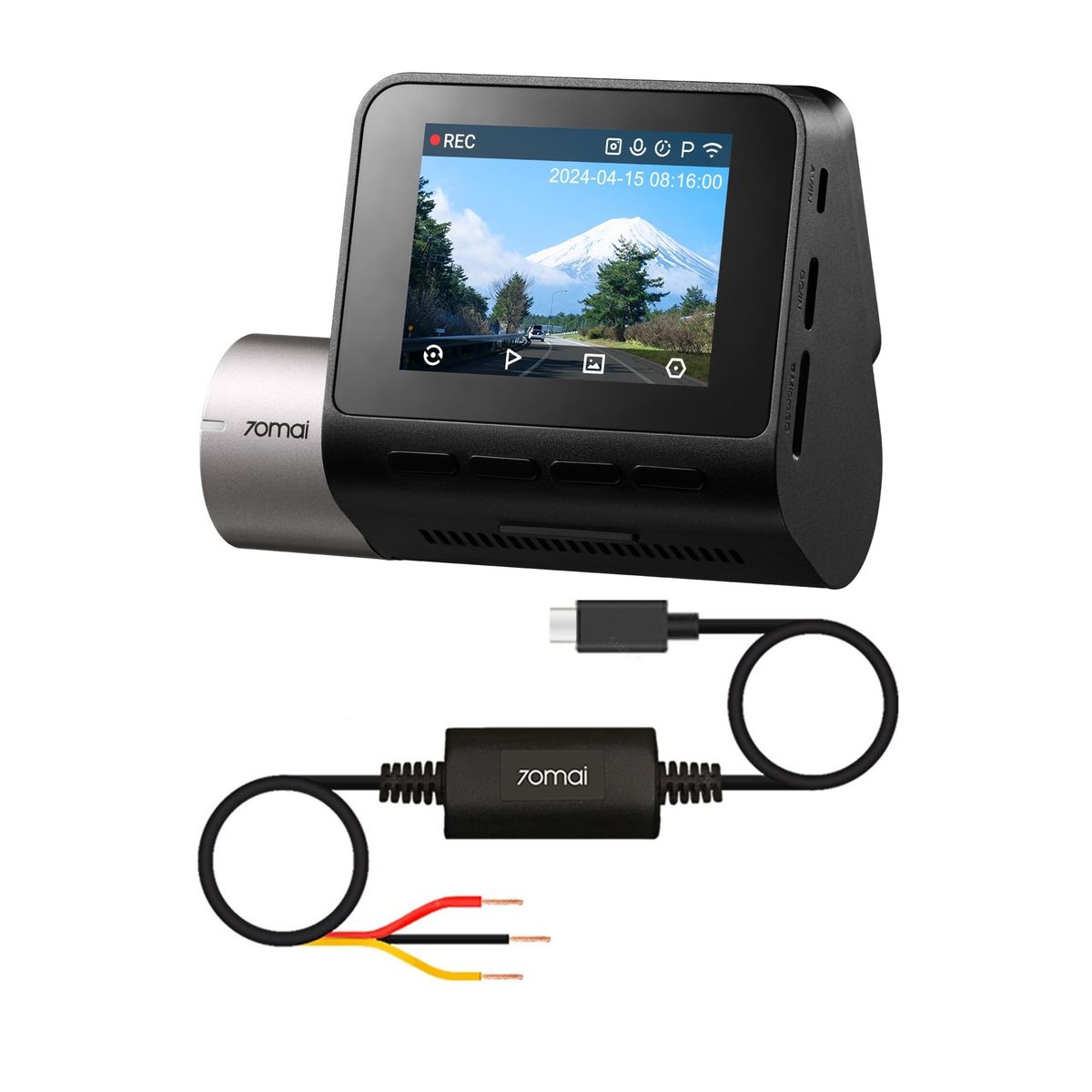 CASTLETEC - Cámara DVR para automóvil 70mai A510 1944P Dash Cam + cable UP03