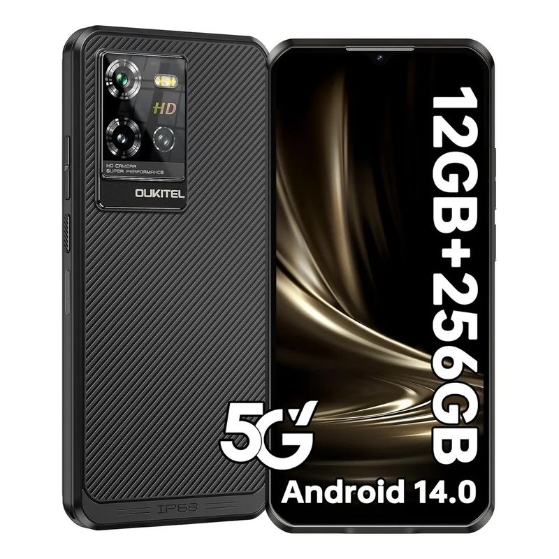 OUKITEL - Oukitel Wp50 4gb+256gb Dual Sim 5g Celulares Resistentes Negro
