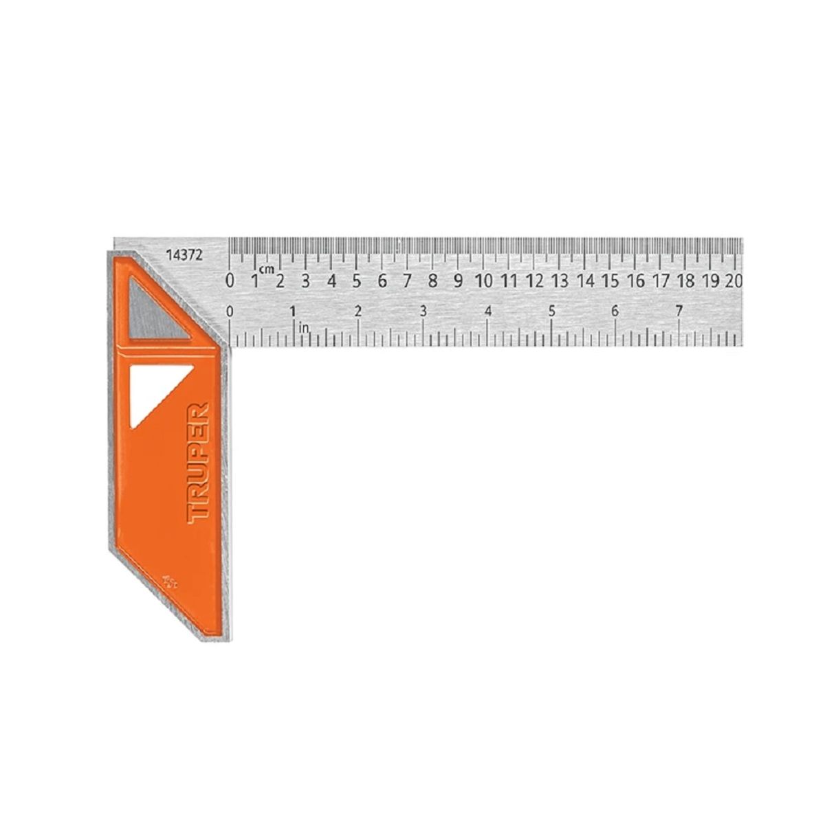 TRUPER - ESCUADRA ESCANTILLON 8 PULGADAS METAL TRUPER