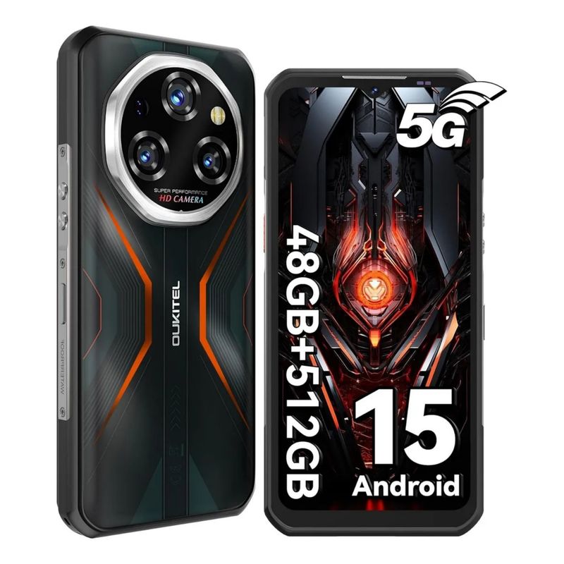 OUKITEL - Oukitel Wp55pro 16gb+512gb 5g Dual Sim Celulares Resistentes Negro
