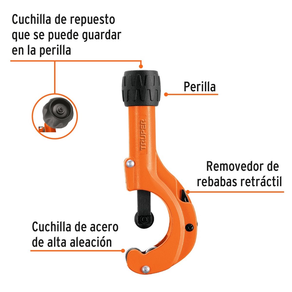 TRUPER - CORTA TUBO COBRE 3/16- 2 PULG COT-50 TRUPER…
