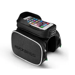 ROCKBROS - Bolso para bicicleta con soporte para teléfono 009