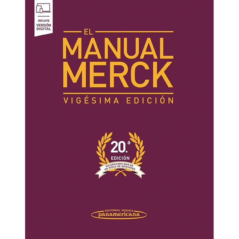 EDITORIAL MEDITERRANEO - Libro El Manual Merck 20 Ed + E