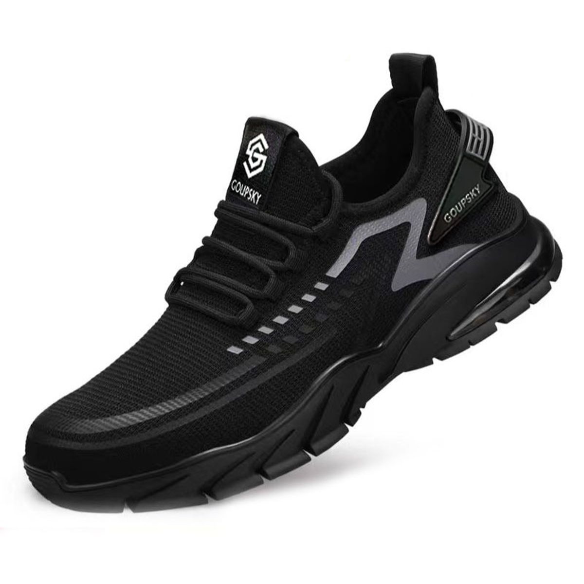 SHANDIAN - Zapatos Seguridad Casual Hombre Negro