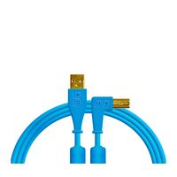Cable USB-A a USB-B 1.5 Metros Angulo Azul Cables DJ Techtools