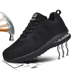 SHANDIAN - Zapatos Seguridad Casual Hombre Negro