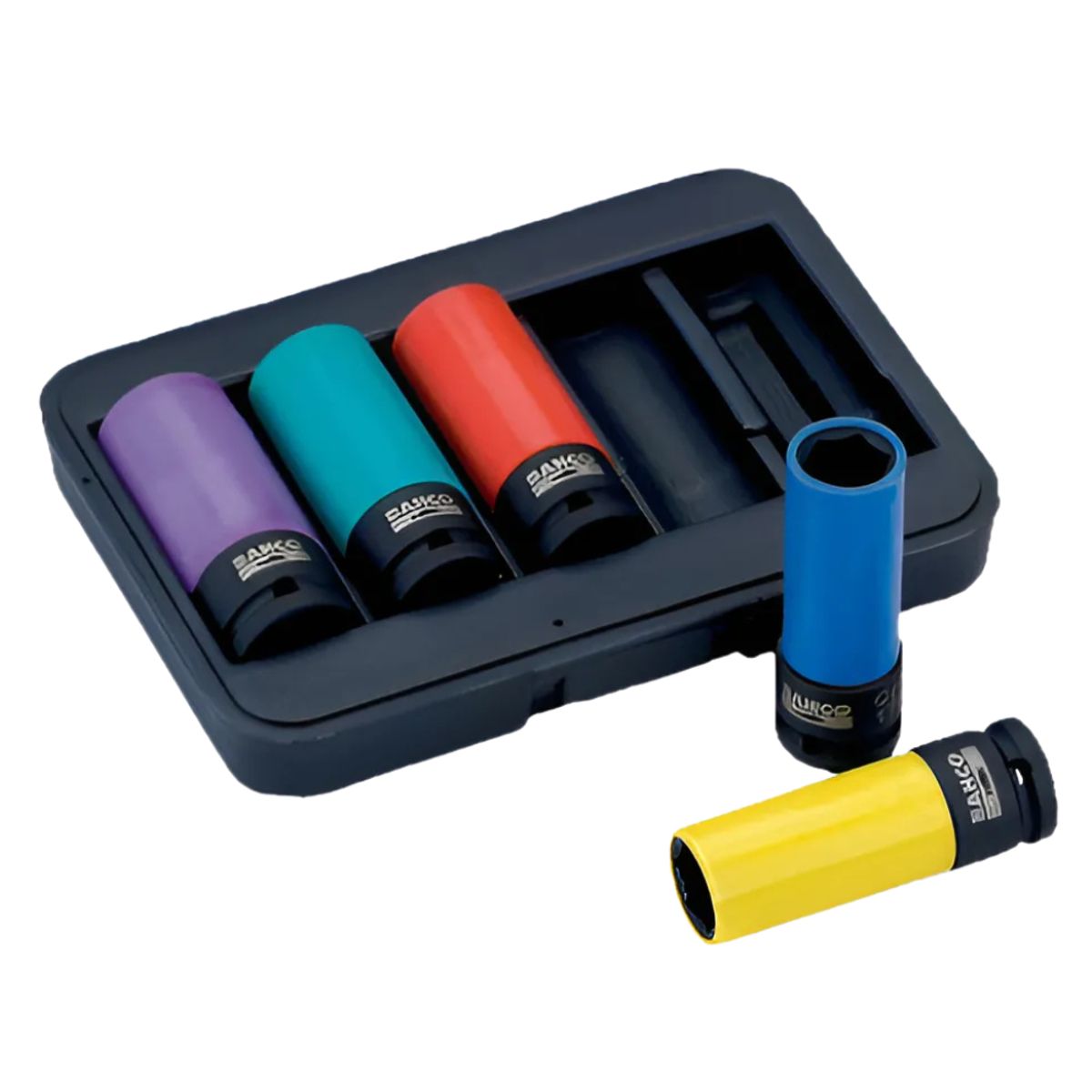 BAHCO - Juego De Dados De Impacto De Rueda Bahco 5 Pieza Bwss12p5