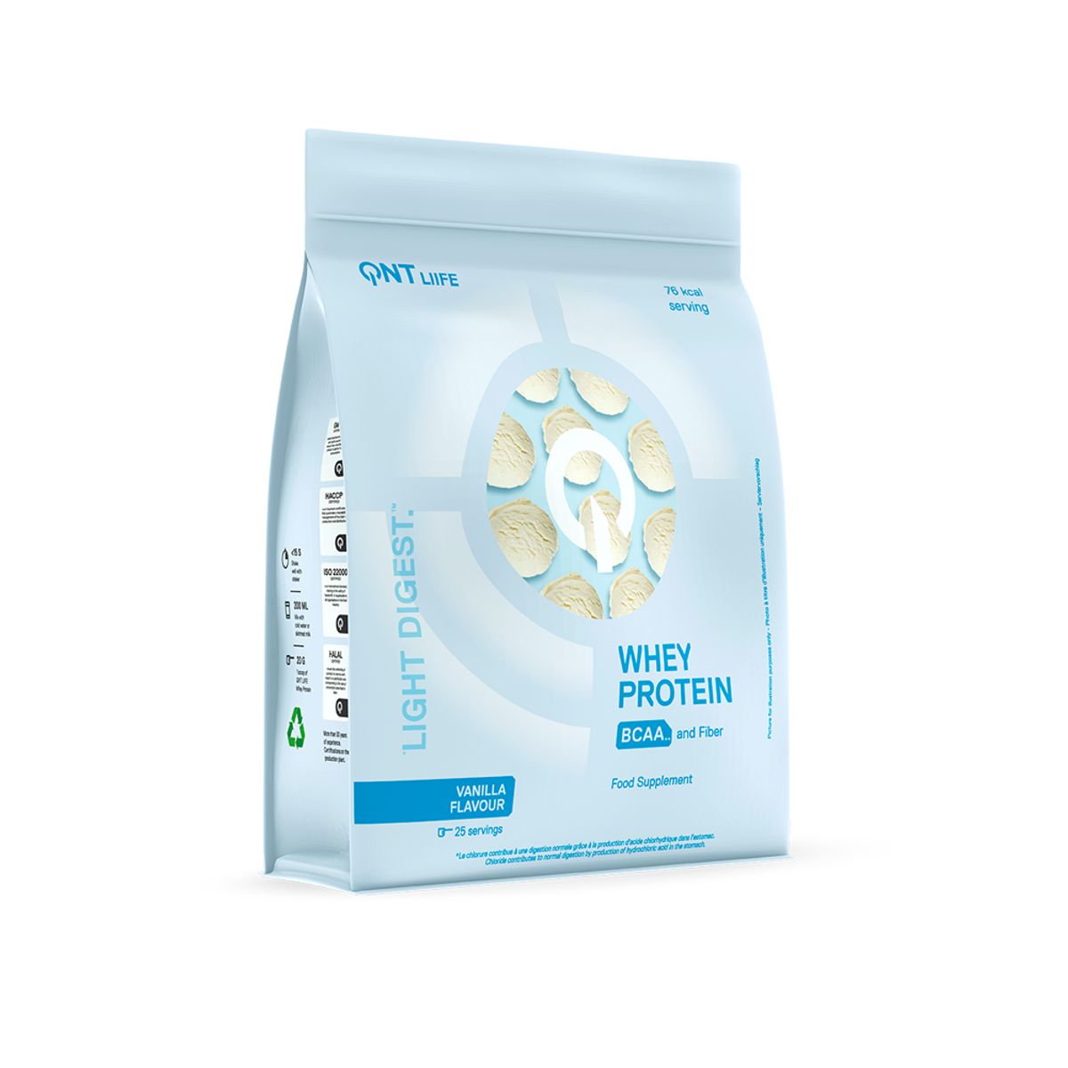 QNT - Proteina Para Cocinar Whey Light Digest 500gr Vainilla QNT