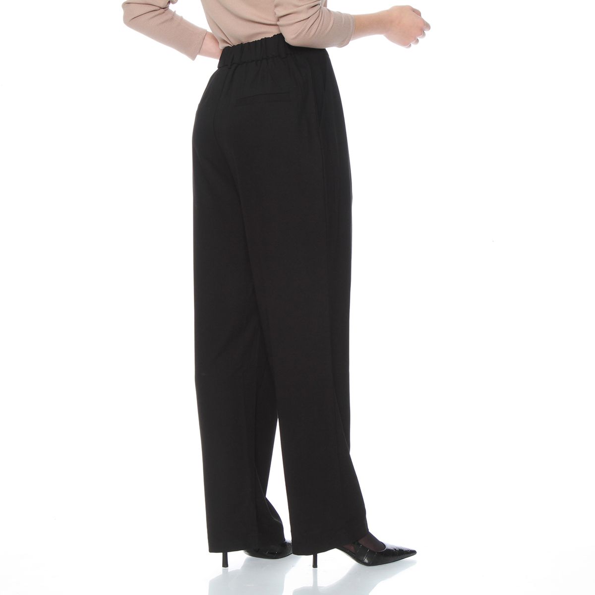 WADOS - PANTALON RECTO TIRO ALTO PRETINA PASADA