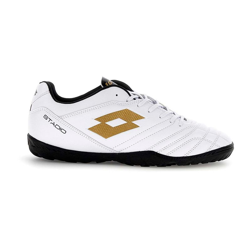 LOTTO - Zapato de Baby Fútbol Hombre Lotto - Stadio 705 TF Blanco Dorado