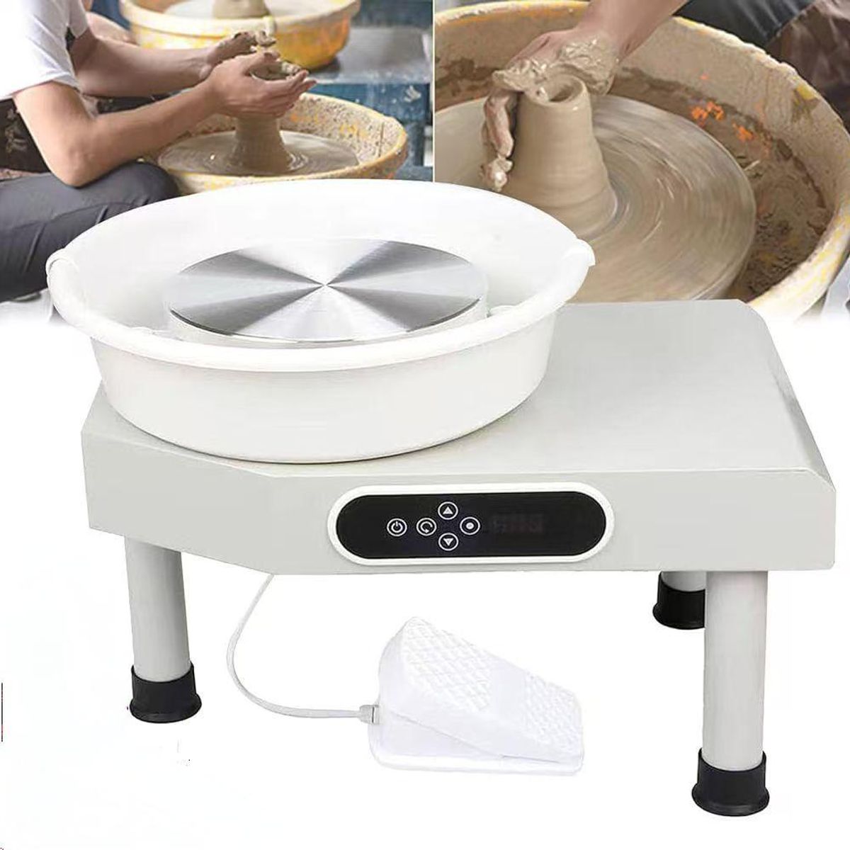 MUNDO MAGIA - Torno de alfarero Con Pantalla Táctil Lcd De 10Pulgadas 350W