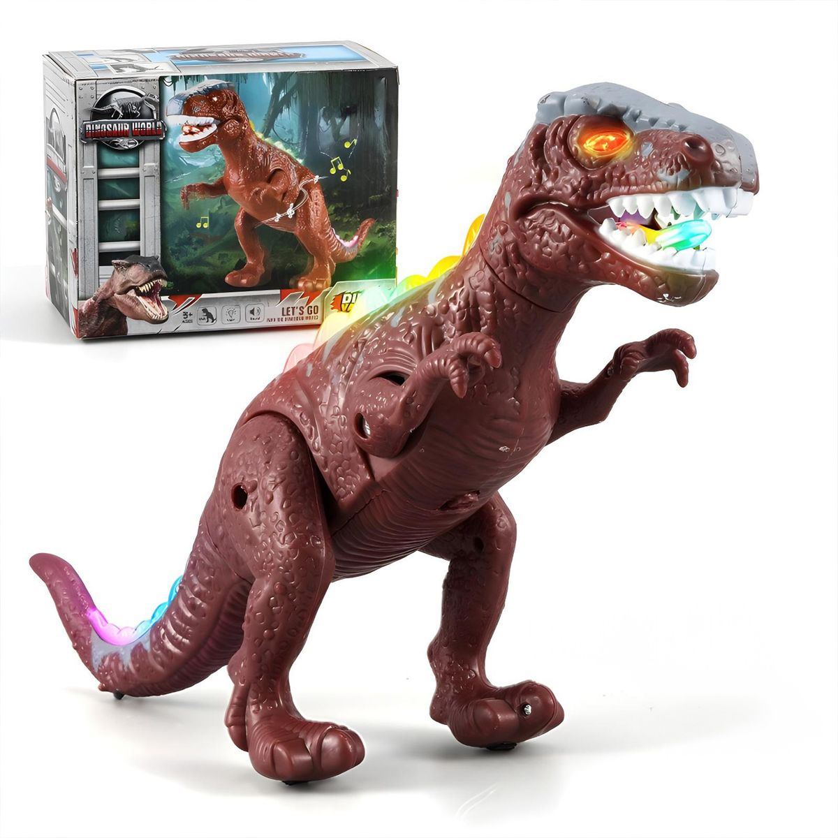 GENERICO - Dinosaurio T-rex Robot Juguete Niños Luces Led y Sonido