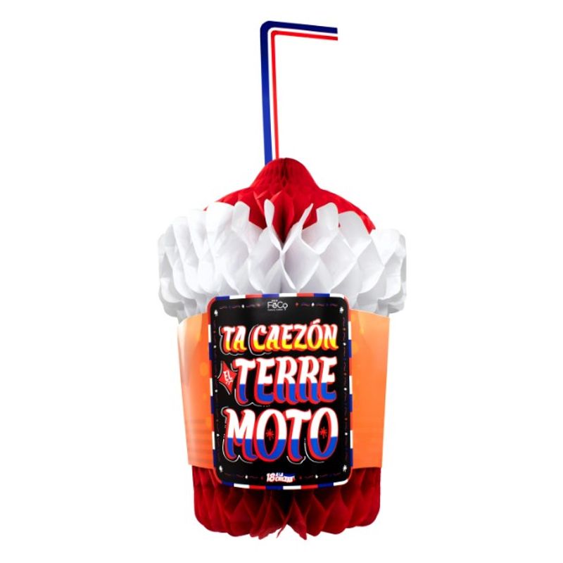 GENERICO - Adorno 18 A La Chilena Terremoto 41X60CM X3 und