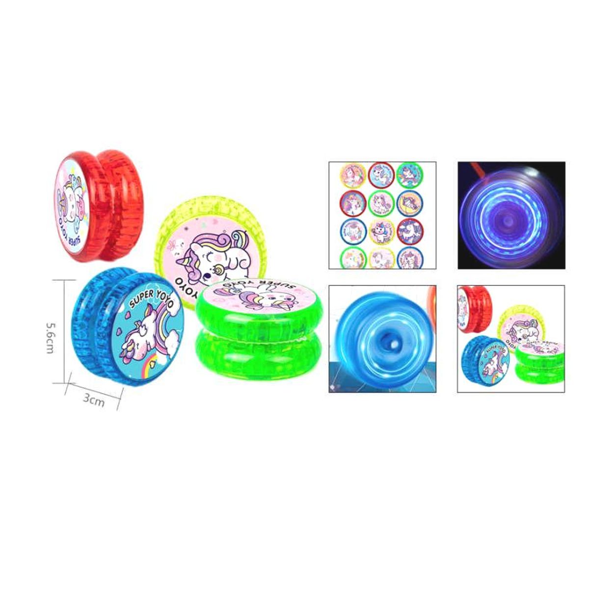 GENERICO - Set 12 yoyo Juguete NIñas