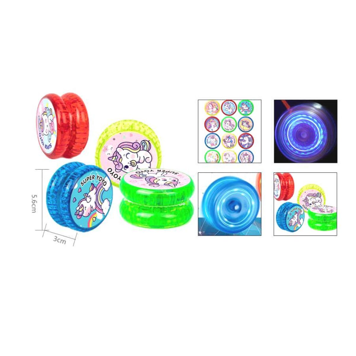 GENERICO - Set 12 yoyo Juguete NIñas