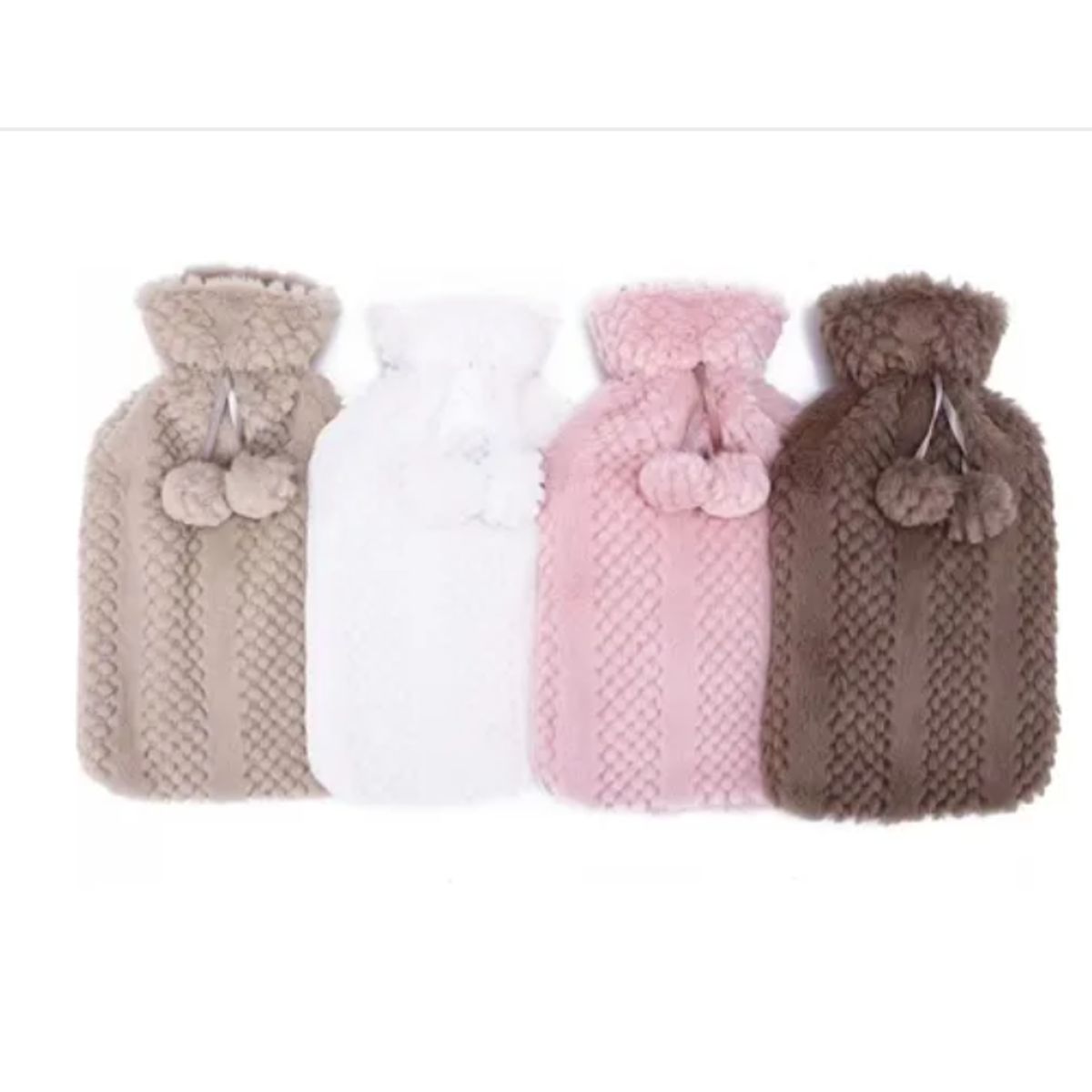 GENERICO - Guatero De Goma Fundas Tejida Caliente 2 Litros