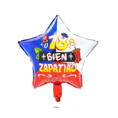 GENERICO - Globo Metalico 18 Estrella Guachaca Zapatiao X50 und