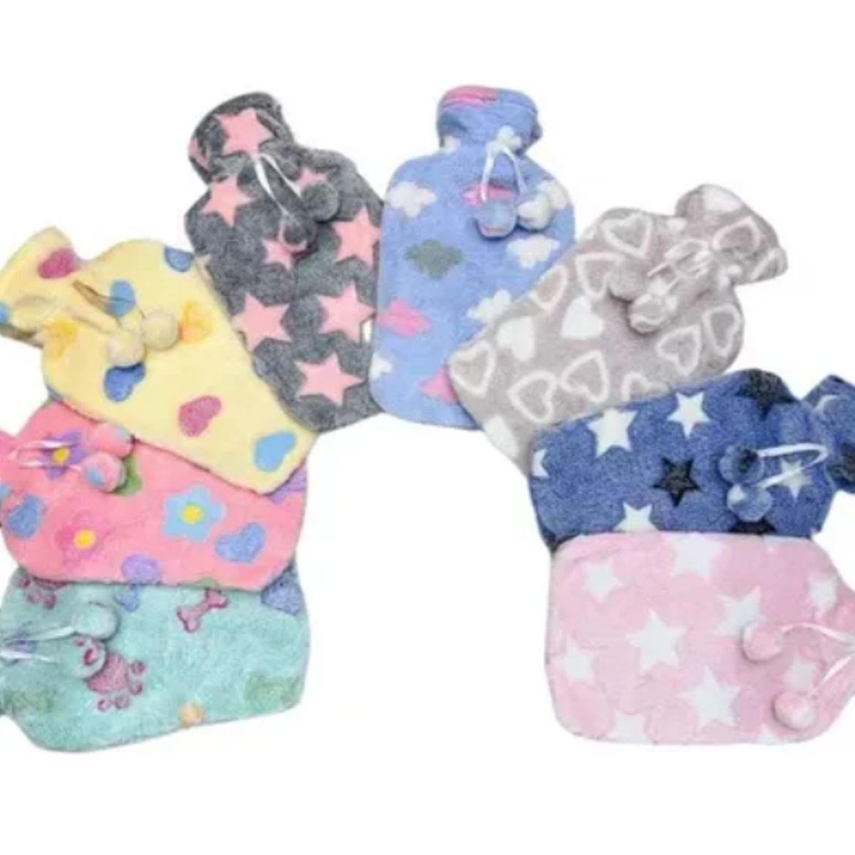 GENERICO - Guatero De Goma Fundas Tejida Caliente 2 Litros