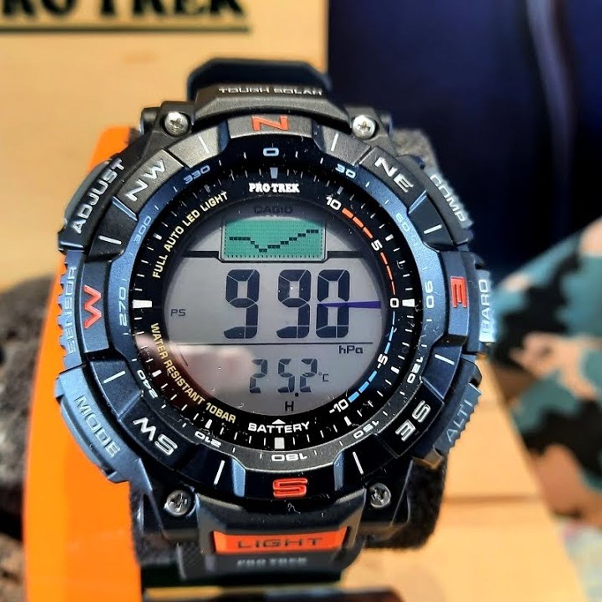CASIO - reloj casio protrek prg340-1 altimetro barometro brujula TOUGH  solar