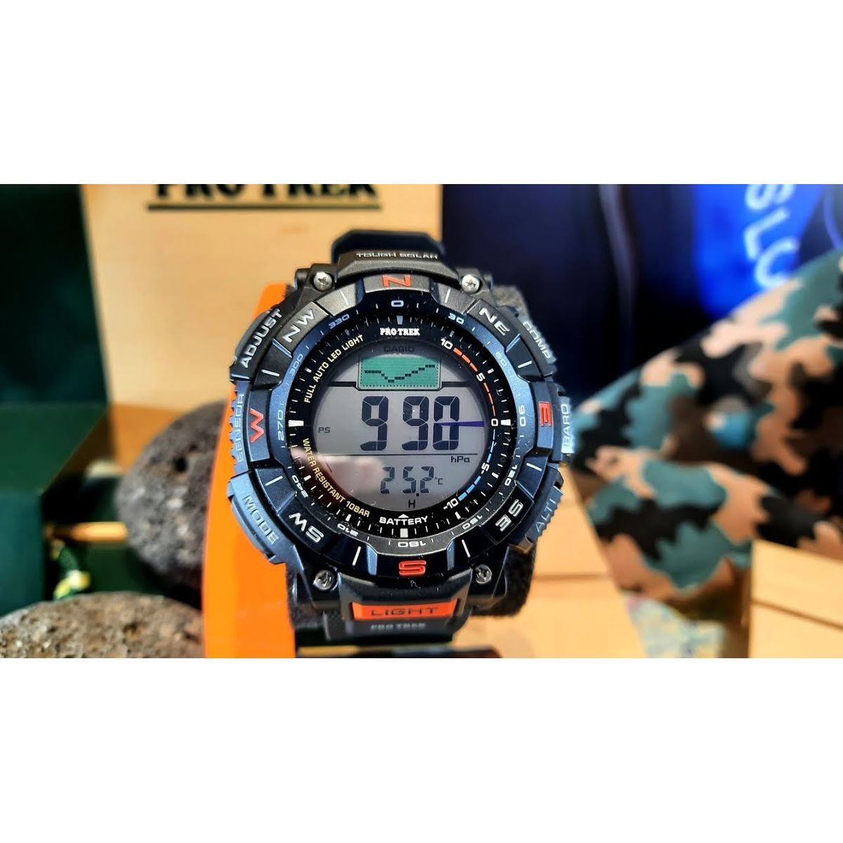 CASIO - reloj casio protrek prg340-1 altimetro barometro brujula TOUGH  solar