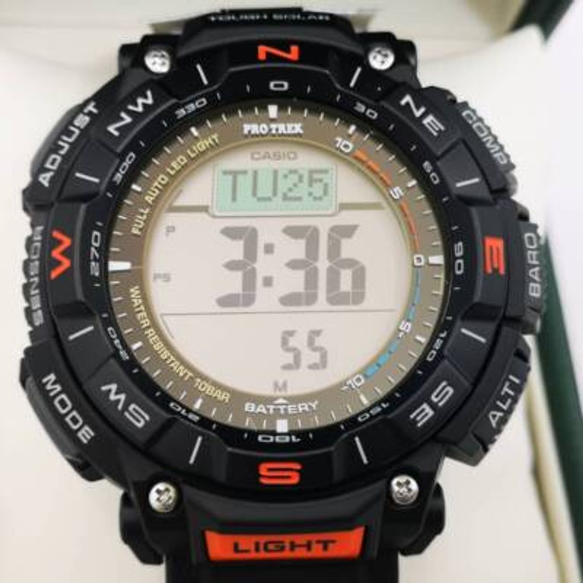 CASIO - reloj casio protrek prg340-1 altimetro barometro brujula TOUGH  solar