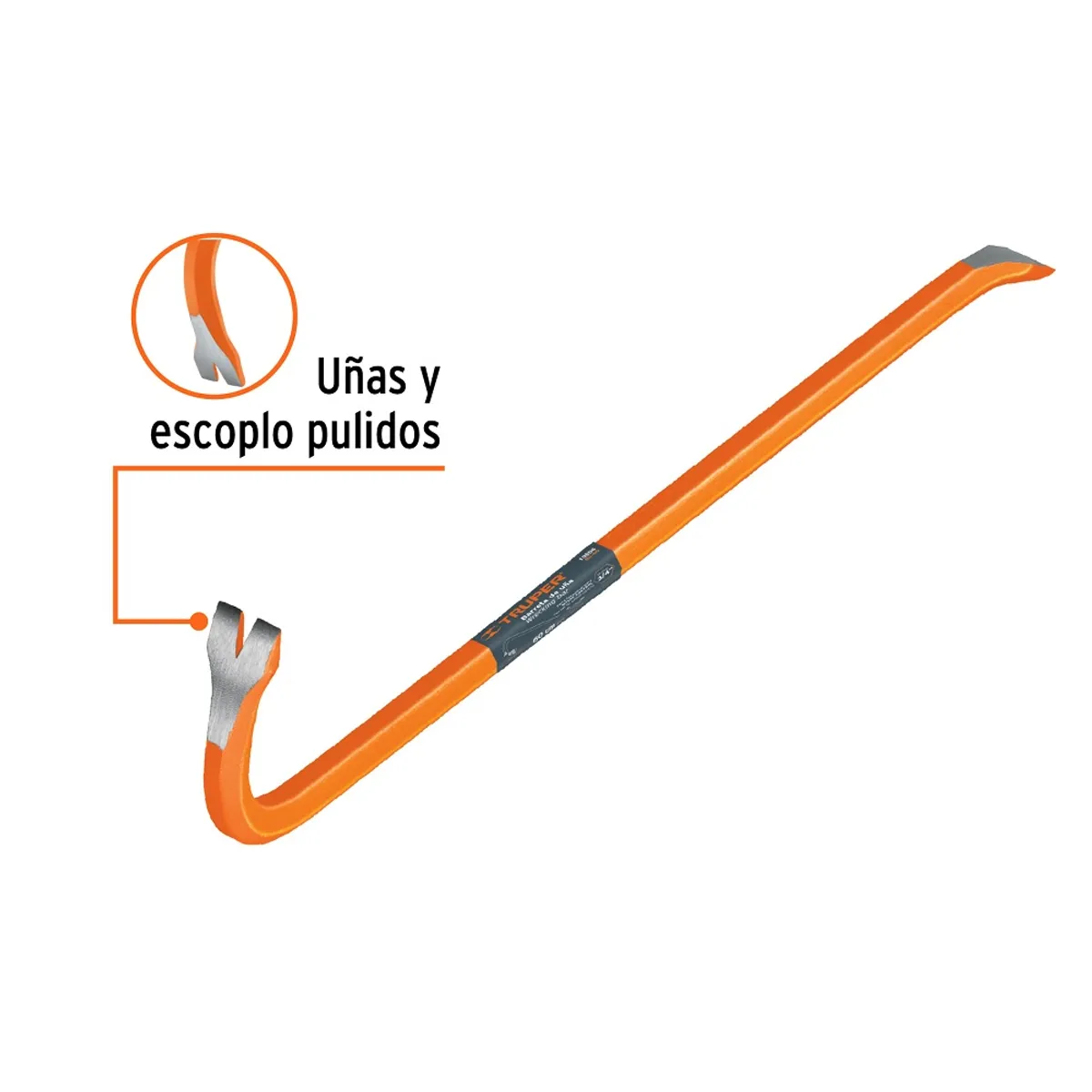 TRUPER - DIABLITO BARRA DE UÑA 60 cm TRUPER BU-60