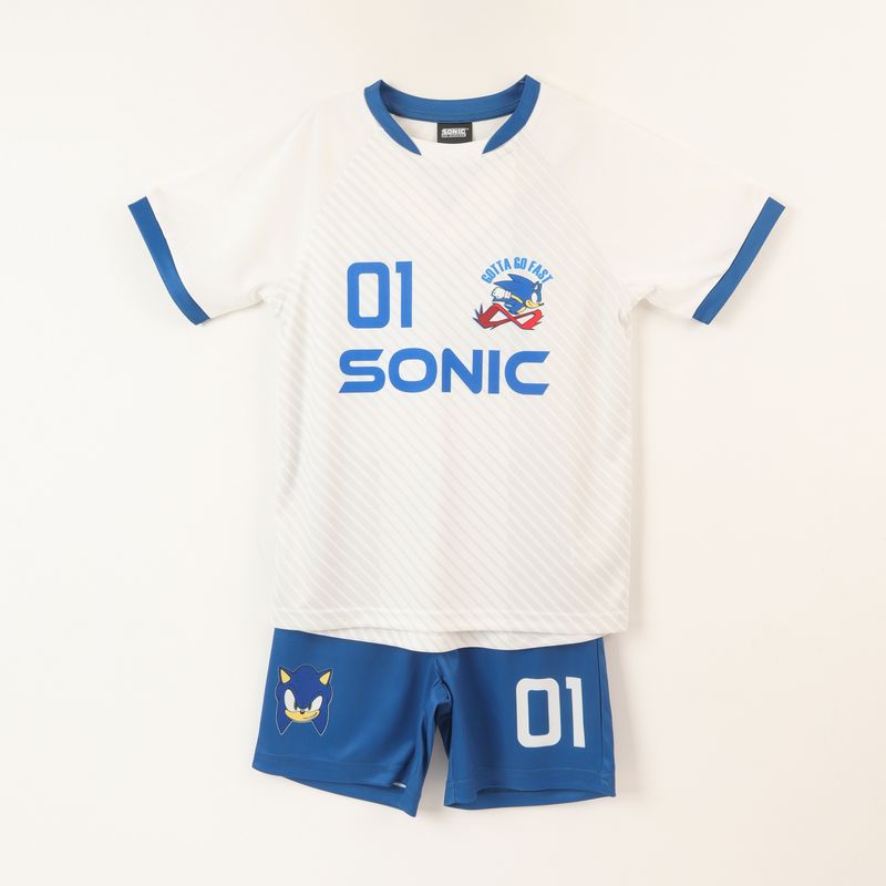 SONIC - Conjunto Futbol Niño Blanco Sonic