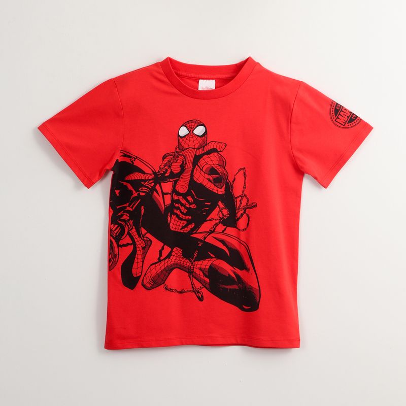 MARVEL - Polera Manga Corta Niño Spiderman Above All Rojo Marvel
