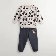 DISNEY - Conjunto Buzo Niño Mickey Happy Gris