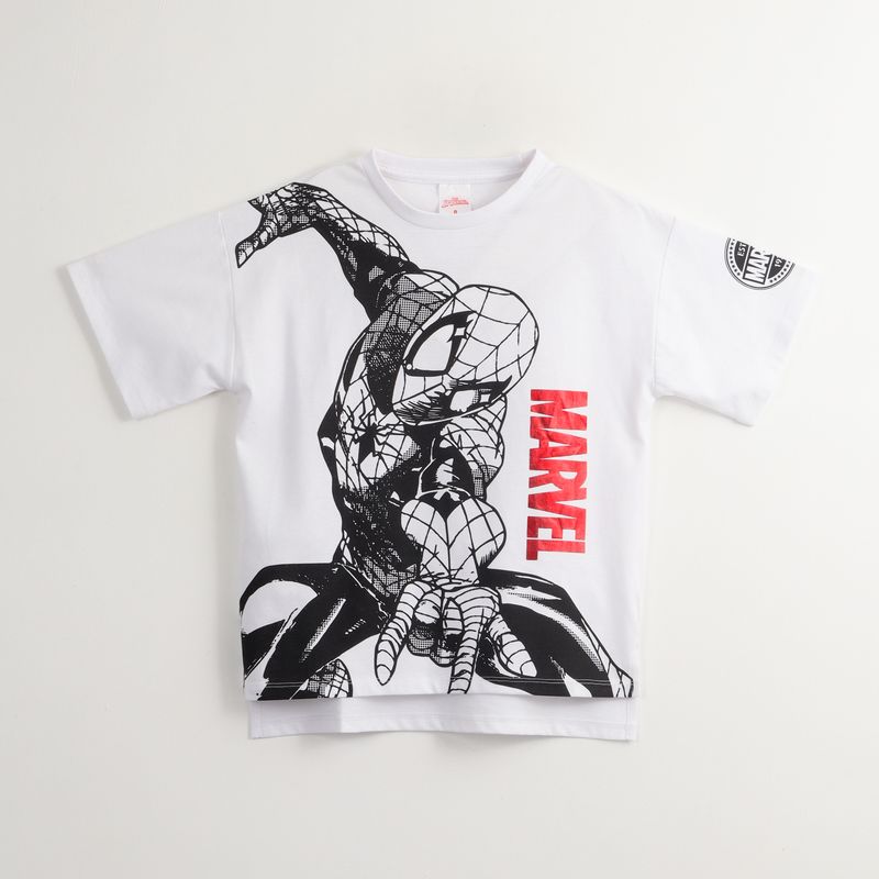 MARVEL - Polera Manga Corta Niño Spiderman Magnificent Blanco Marvel