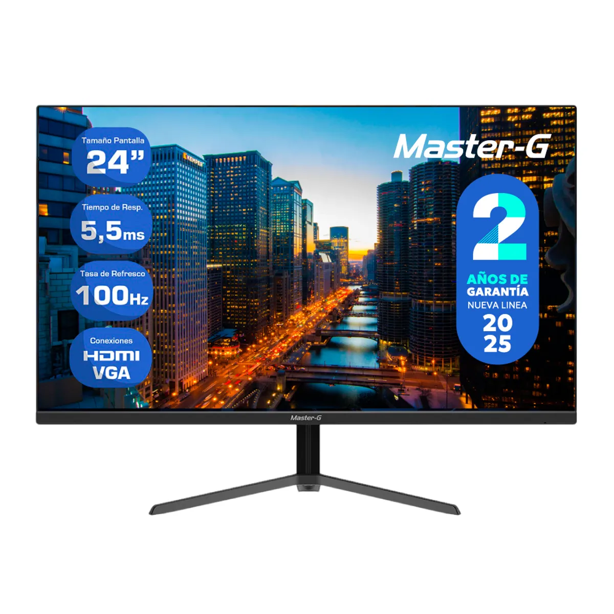 MASTER G - Monitor de PC 24" Full HD IPS 100Hz 5,5ms MGME2440 Master-G