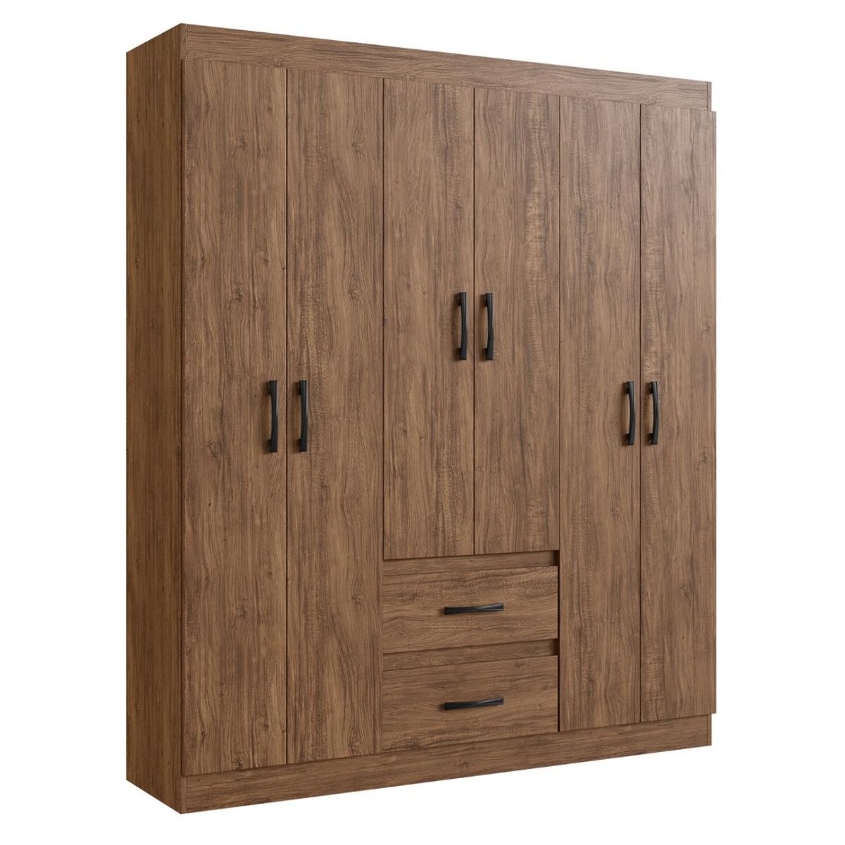 ALMORE - Closet Mexico 6 Ptas 2 Cajones Castano