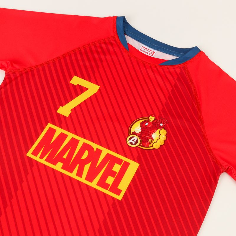 MARVEL - Conjunto Niño Avengers Futbol Rojo Marvel