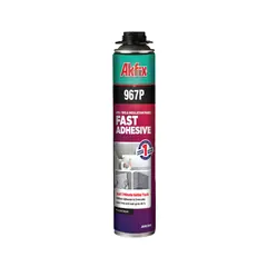 AKFIX - Espuma de Poliuretano Adhesiva 967P – Caja 12 Unidades de 750 ml