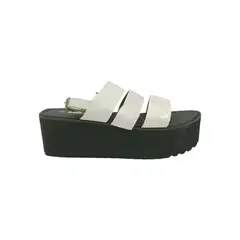 HERIEL - Sandalia Blanca Plataforma