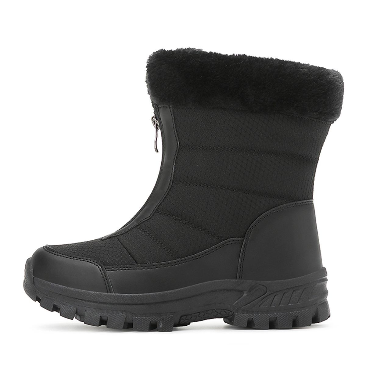 SHANDIAN - Botín Casual Mujer Negro